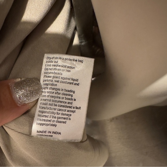 NWT Rachel Gilbert Carlotta Silver Sequin Floor Length Sz 10 Boatneck Gown - Picture 12 of 13